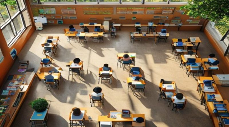 public school classroom students
