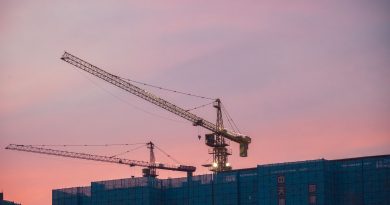 construction crane urban development site