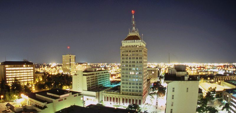 Fresno downtown skyline