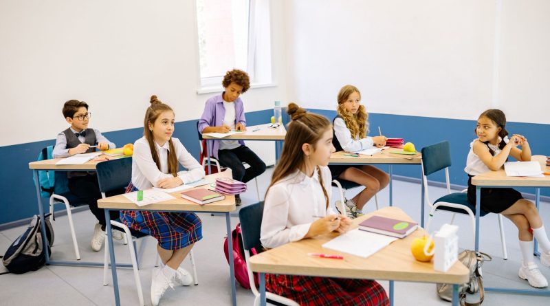 public school classroom students
