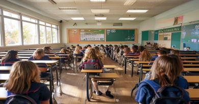 public school classroom students