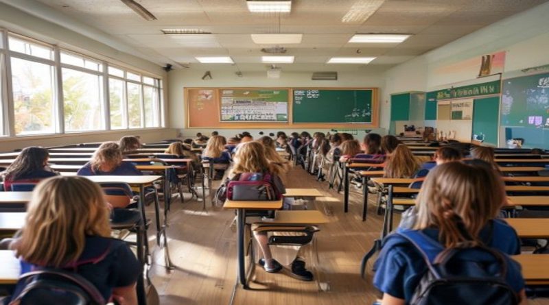 public school classroom students