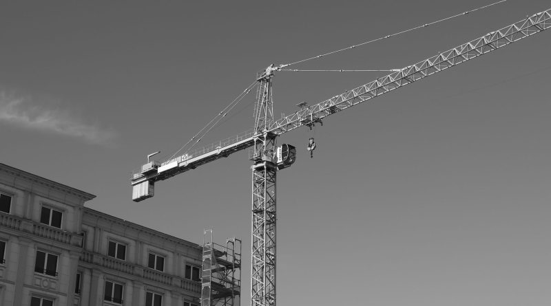 construction crane urban development site