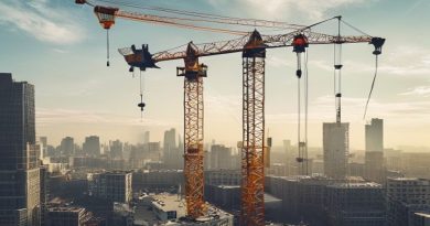 construction crane urban development site