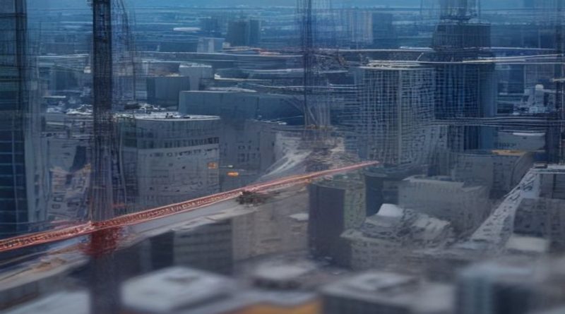 construction crane urban development site