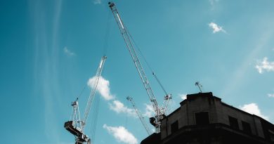 construction crane urban development site