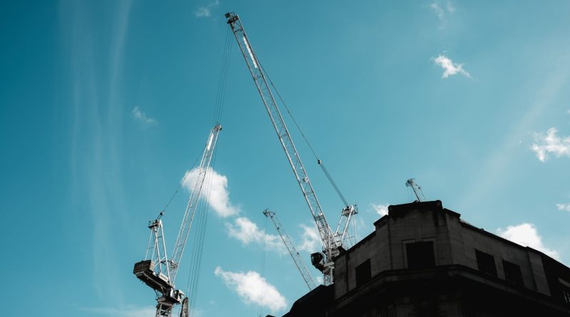 construction crane urban development site