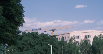 construction crane urban development site