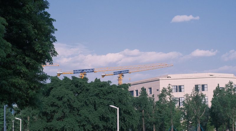 construction crane urban development site
