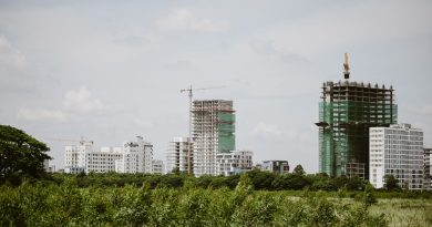 construction crane urban development site