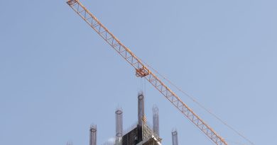 construction crane urban development site