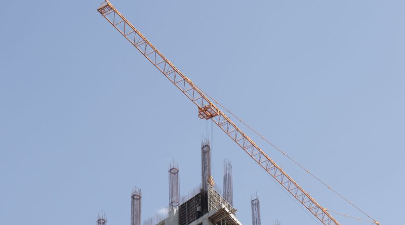 construction crane urban development site
